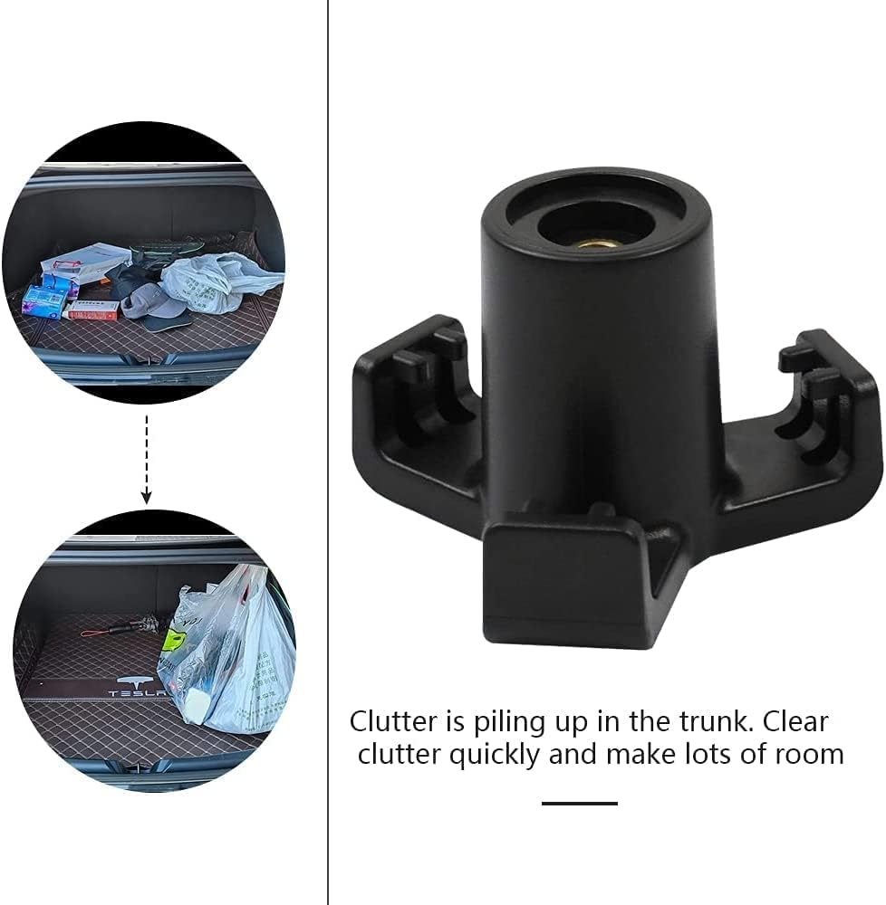 Trunk Grocery Hook Compatible for Tes-La Model 3, Trunk Holder Hanger Tes-La Model 3 Accessories Fit 2016 2017 2018 2019 2020 2021 Interior Accessories Aluminum Trunk Grocery Bag Hook image number 5
