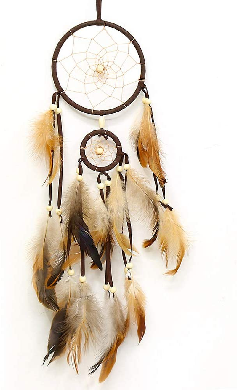 Feather Dream Catcher Handmade Native American Dream Catchers Bohe Wall Hanging Decoration Ornament for Kids Bedroom Car Decor Home Decoration Birthday Party Gift