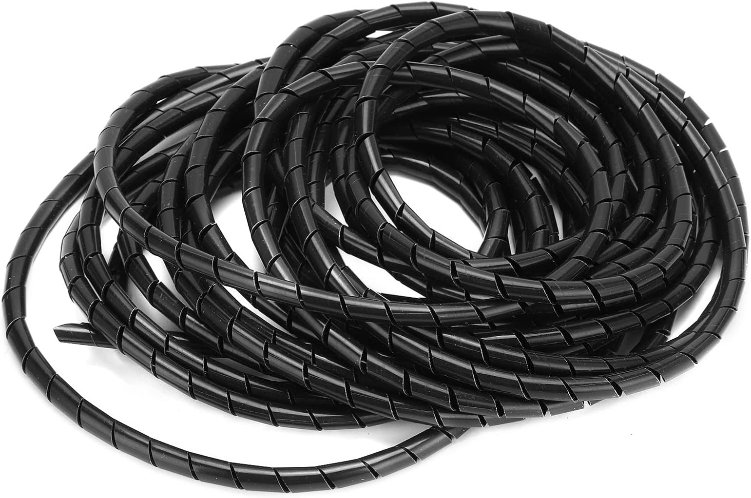 Spiral Wire Wrap Cord Flexible Cable Organizer Management Black &Phi;8Mm, Inner Diameter 6Mm, Length 10 Meters, for Wiring in Computer Room, Workshop image number 3