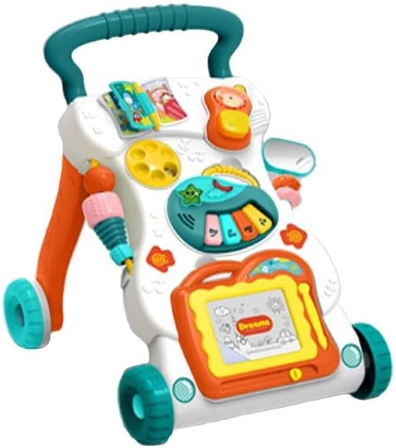 Musical Baby Push Walker Multi-Functional Steps Assistant Toddler Learning Activity image number 4