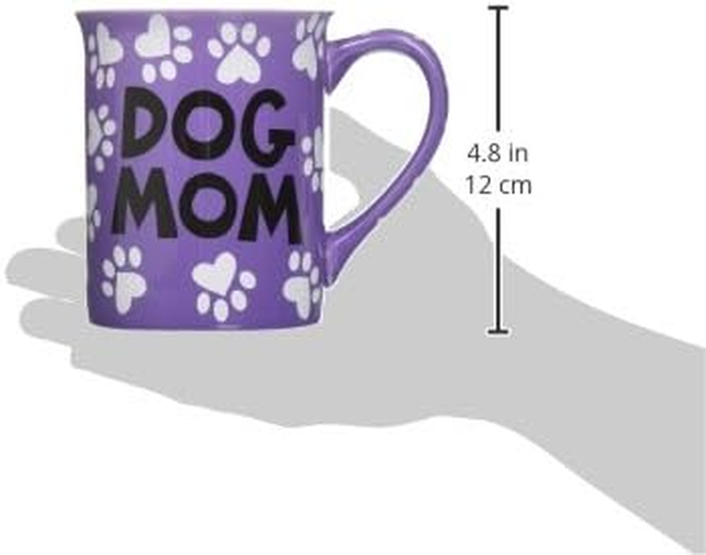Enesco Our Name Is Mud &ldquo;Dog Mom, 16 Oz. Stoneware Mug, 1 Count (Pack of 1), Multi Color image number 4