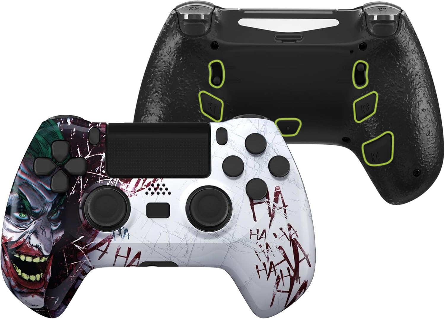 Extremerate Orange Star Universe Decade Tournament (DTC) Upgrade Kit Compatible with PS4 JDM-040/050/055, Upgrade Board & Ergonomic Shell & Back Buttons & Trigger Stops - Controller NOT Included