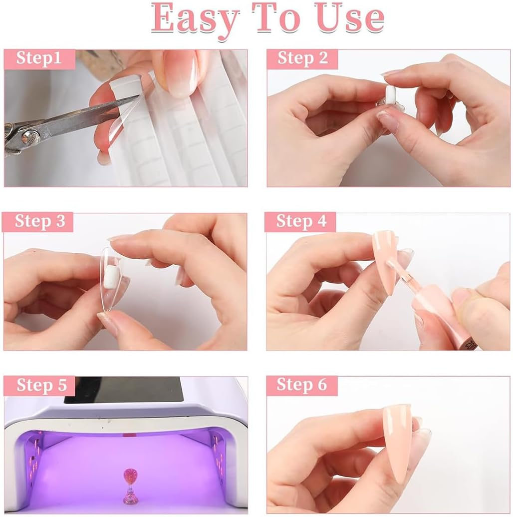 2 Sets Magnetic Nail Tips Holder, Acrylic Nail Stand, Acrylic Nail Art Practice Stand, Nail Practice Stand with Adhesive Clay for DIY Nail Art Stand, False Nail Tip, Manicure Tool image number 1