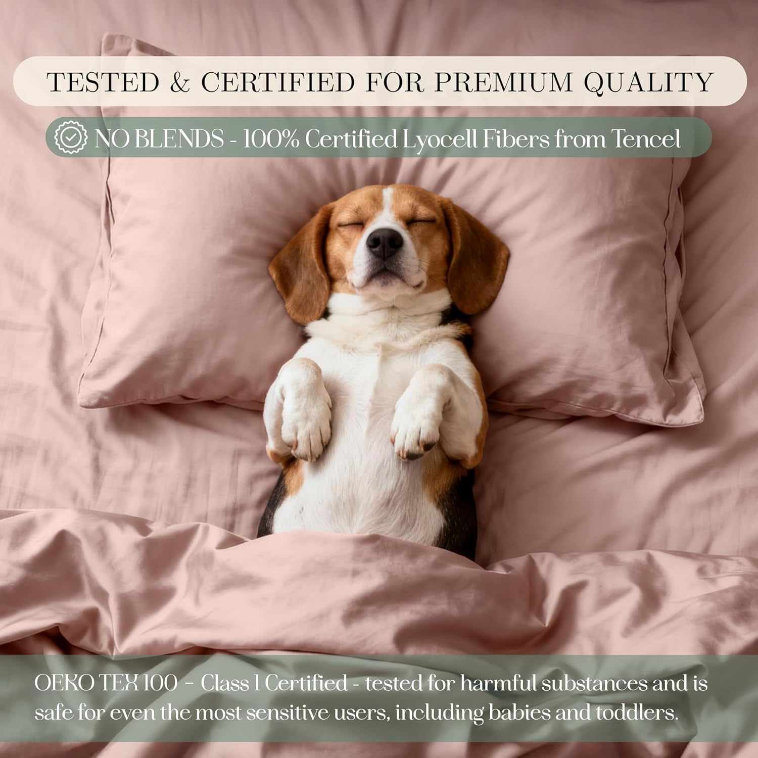 CASILVA Eucalyptus Sheets - Infused with Silver for Anti-Odor, Softer than Silk Fibers, More Cooling than Cotton - Perfect for Hot Sleepers & Sensitive Skin - 100% Tencel Lyocell - King Sheet Set image number 6