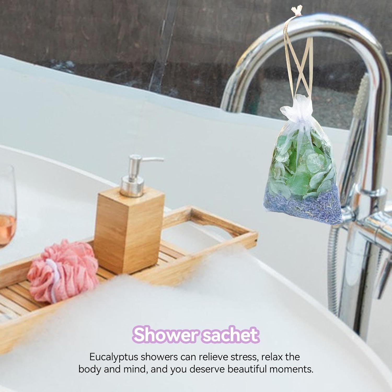 Scented Sachet Bags, Closet Scented Sachets | Eucalyptus Leaves, Lavender Sachets - Freshening Sachet Bags, Artificial Flowers Home Fragrance Bags for Relaxing