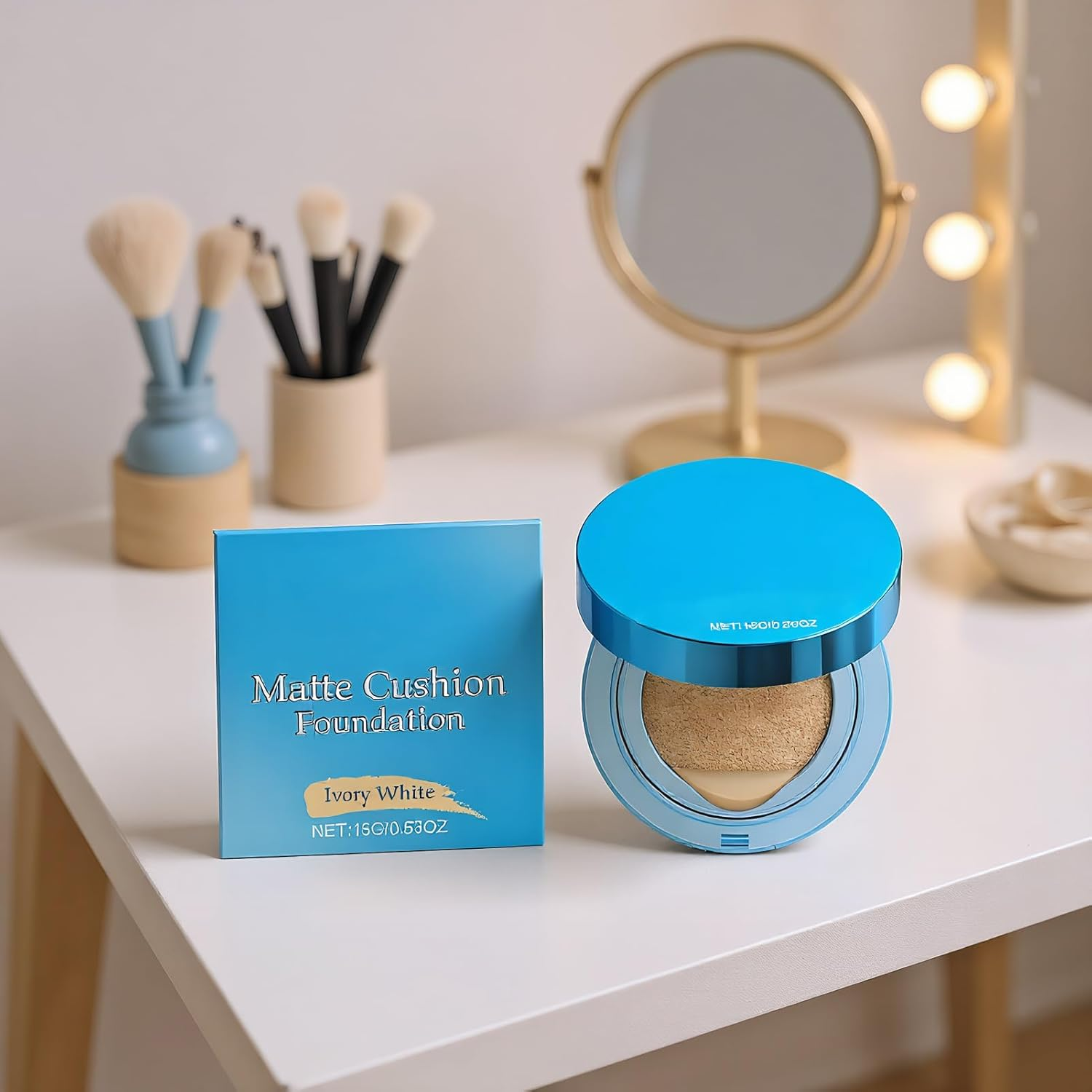Cushion Foundation | Moisturizing Foundation Air Cushion Long-Lasting,Lightweight Beauty Cosmetics Supplies for Girlfriend Wife Daughter Sister image number 3