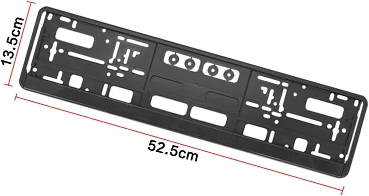 Magideal License Plate Frame Number Plate Holder Universal Car Licence Plate Bracket for Women and Man Sturdy Replacement Premium, Black image number 3