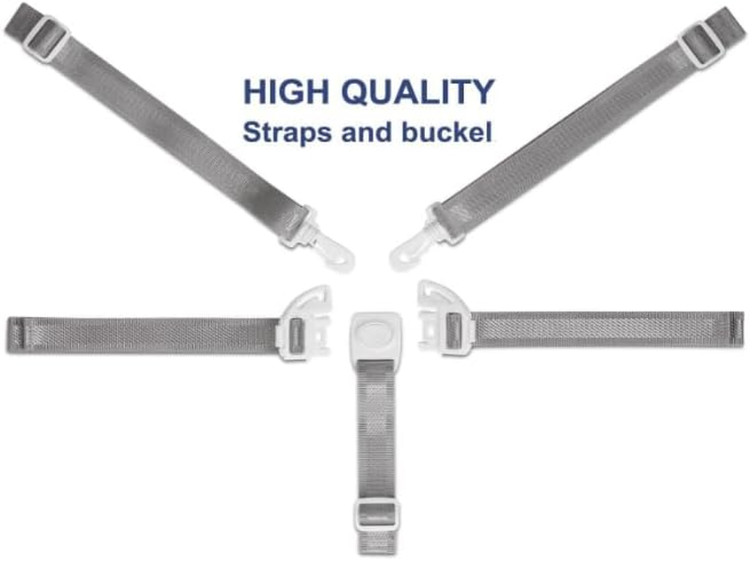 High Chair Straps, Replacement Harness Straps for Most 5 Point High Chairs image number 3
