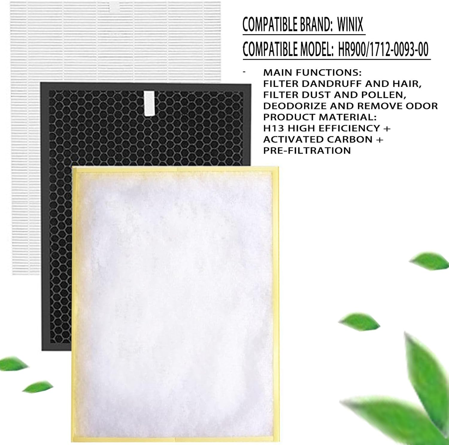 VAIJSAJM Zero Pro 5-Stage Replacement Filter Set for Winix Australia Zero+ PRO 5-Stage Air Purifier (AUS-1250AZPU), Including True HEPA, Carbon Filter and 6 Pet Filters, Super Purification image number 3