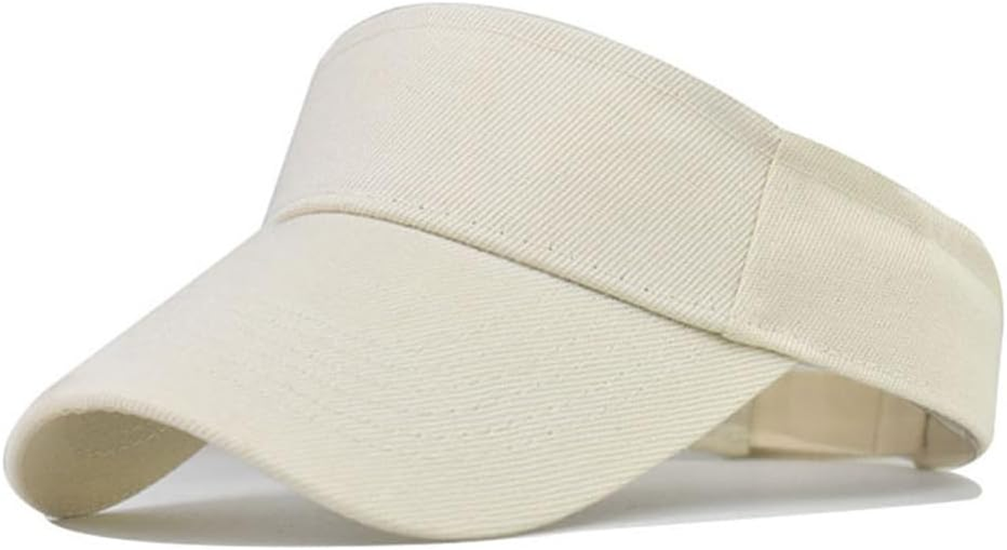Sport Sun Visor Hats Cotton Outdoor Tennis Running Visors Caps Empty Top Adjustable Baseball Beach Cap for Men Women