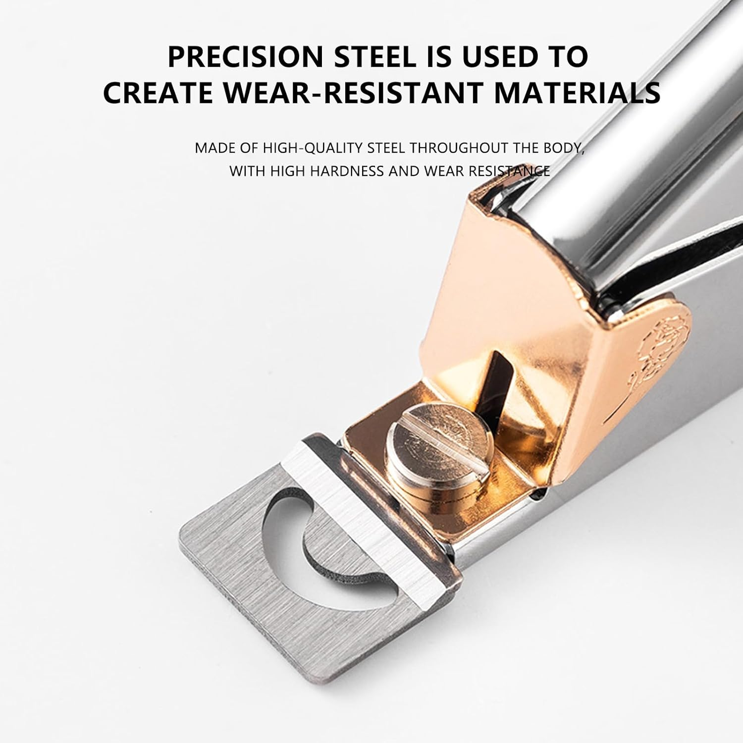 Taoluwin Acrylic Nail Tip Clippers, Stainless Steel Fake Nail Trimmer, Professional Nails Cutters with Adjustable Tension Knob, Ergonomic Spring Design for Effortless Shaping for Artificial & False Nails image number 4