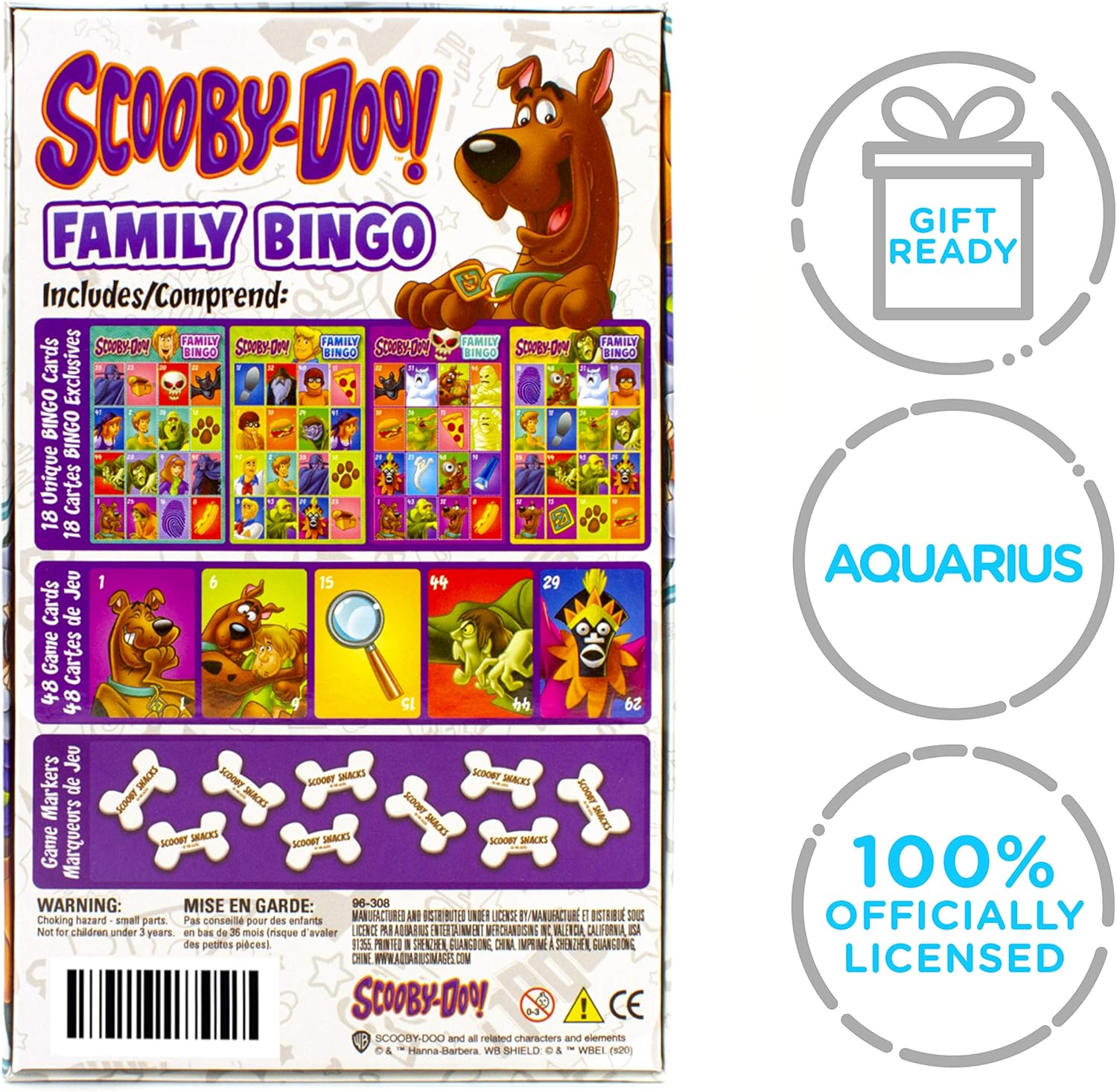 Aquarius Scooby Doo Family Bingo Game image number 1