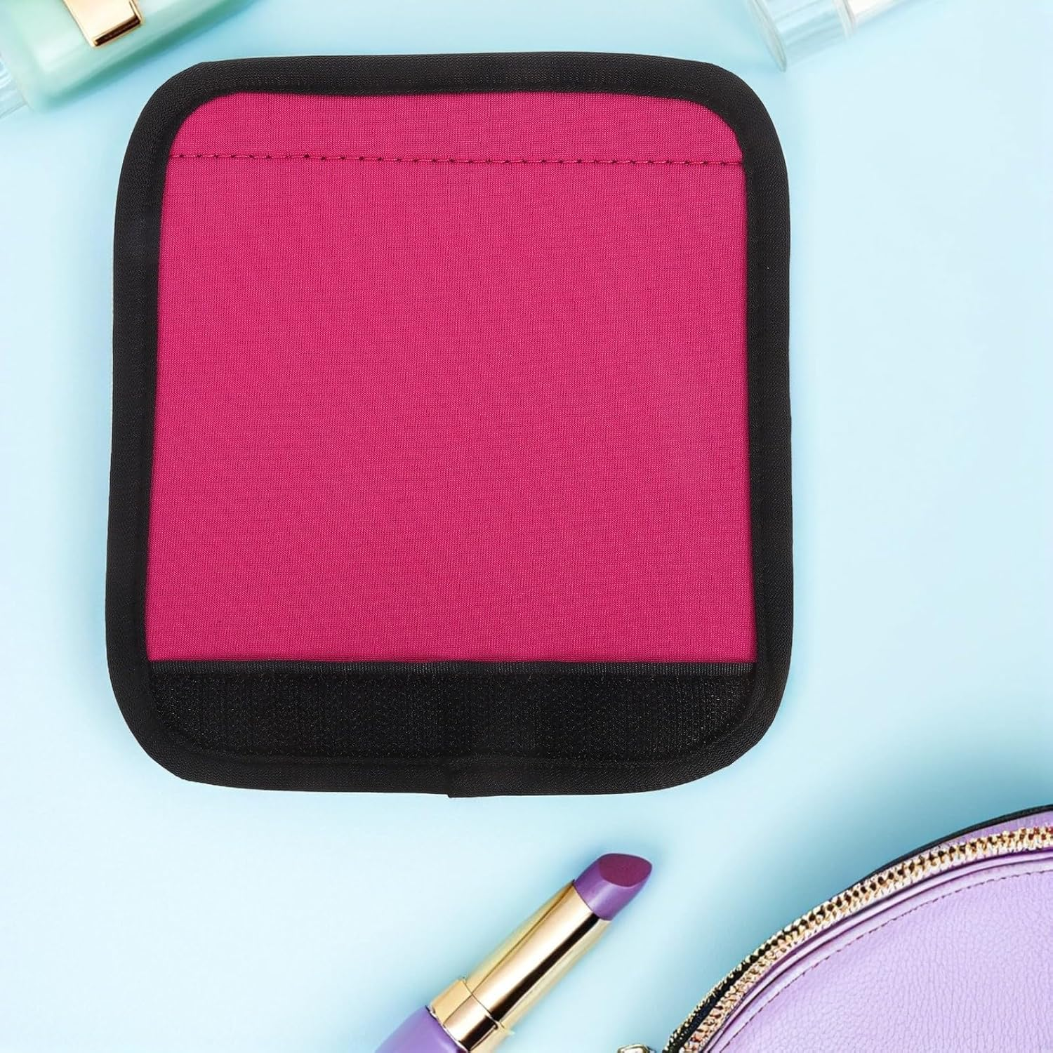 Holibanna Neoprene Luggage Handle Wraps for Suitcase Travel Accessories Lightweight Protective Handle Sleeves with Adhesive Buckle for Handbags and Carry Cases Multifunctional Hand Grip image number 2