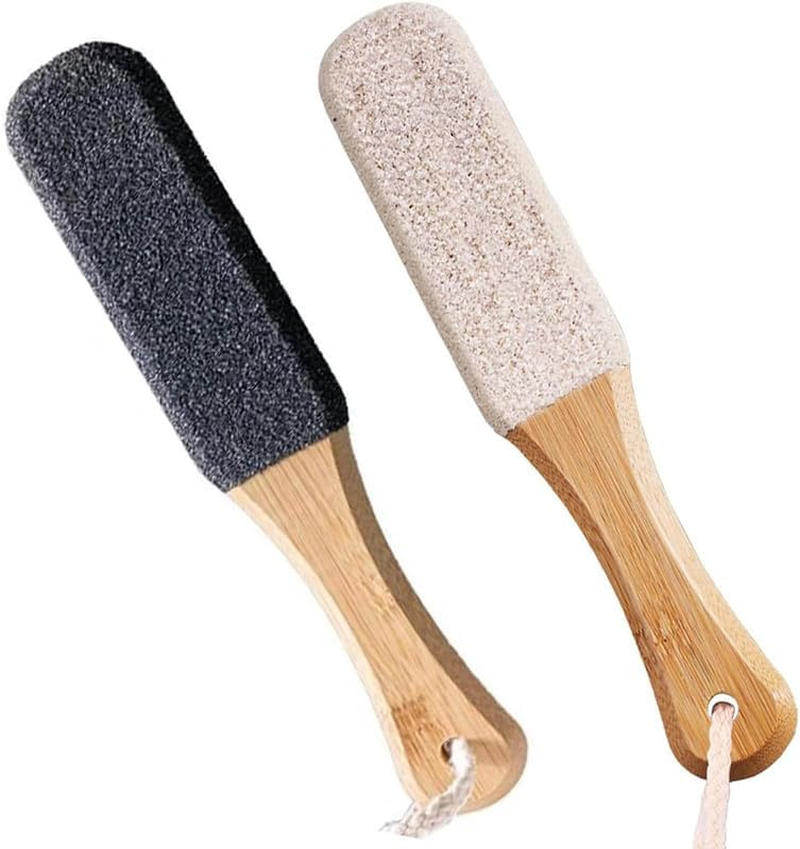 Pumice Stone Foot Scrubber Pedicure Foot File,2Pcs Foot File Pumice Stone Foot Scrubber,Double Sided Foot File Callus Remover Scrubber,Pedicure Heel Cracked Remover Foot Exfoliating Scrubber Foot File image number 2