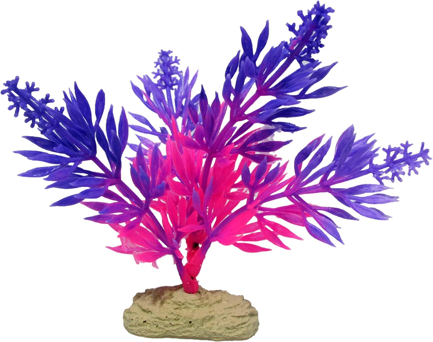 Aquamate Assorted Betta Plants, Multi-Colour - Adds Fun and Vibrancy, Non-Toxic Plastic, Fish Safe Design - Perfect for Small Nano and Betta Aquariums