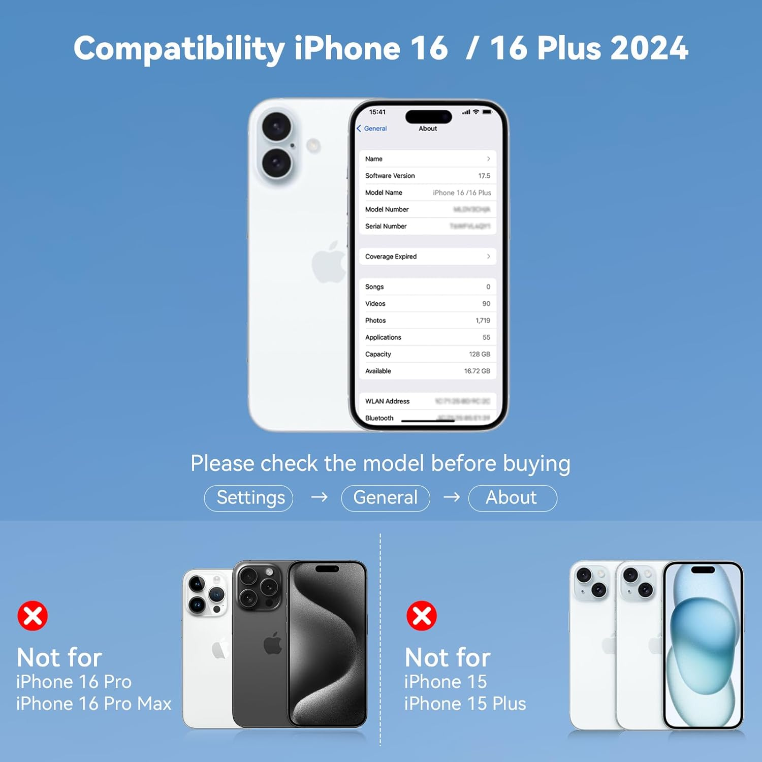 Cloudvalley [3 Packs] for Iphone 17 /Iphone 16 /Iphone 16 plus Camera Protection, Military Standard Scratch-Resistant Protective Film, 9H Hardness, Bubble-Free Tempered Glass Camera Screen,Clear image number 6