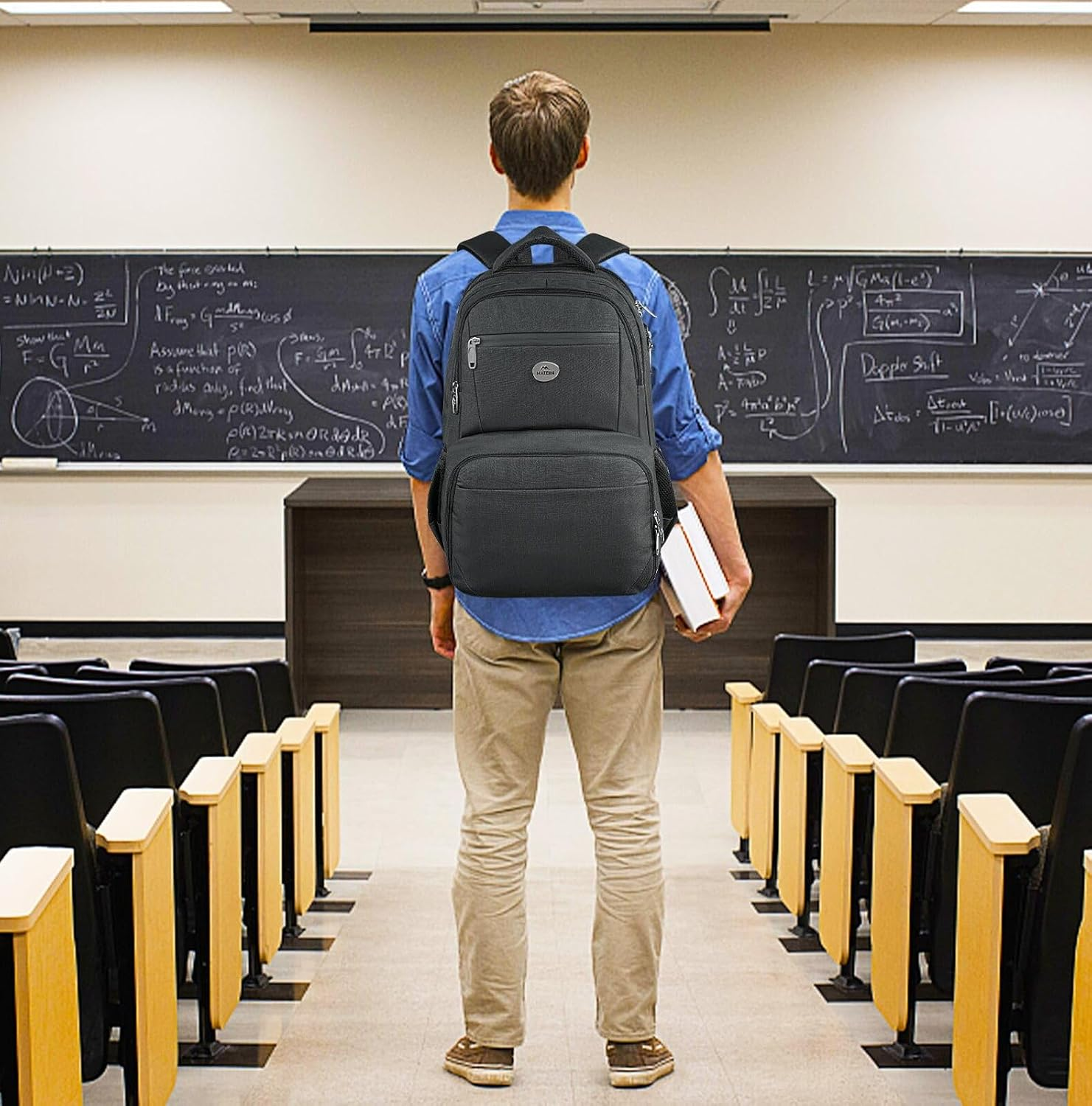 MATEIN 17 Inch Laptop Backpack, TSA Large Travel Backpack with Lunch Box, Anti-Theft Work Business Carry on with USB Port, Water Resistant Sturdy College Computer Backpack for Men Women image number 6