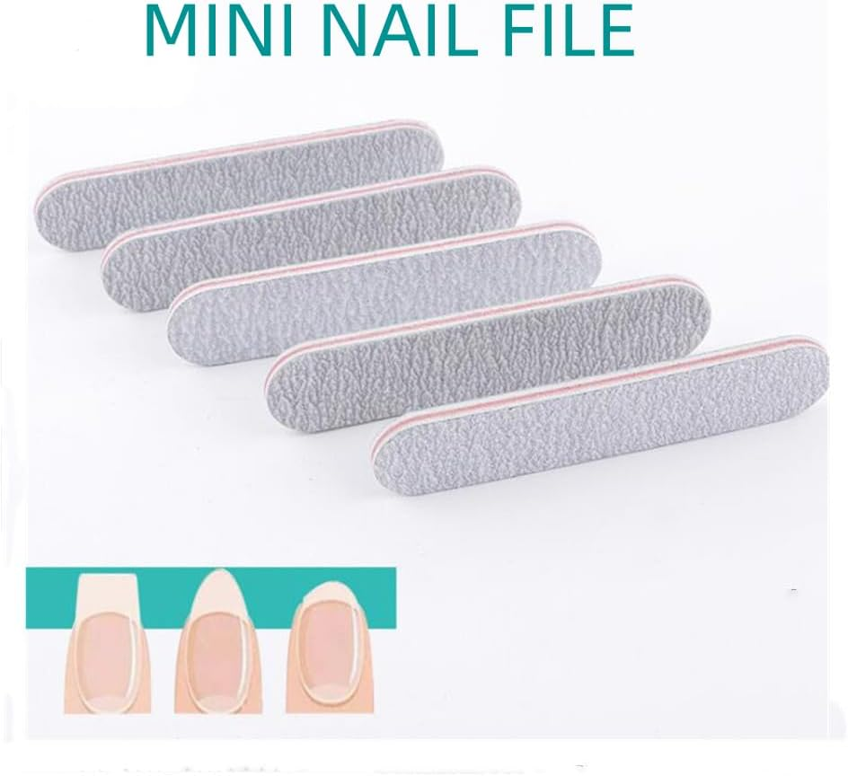 Nail Files - 20 PCS 100/180 Grits Nail File and Buffers, Mini Nail File Double Sided Emery Boards Manicure Nail Tools for Natural and Acrylic Nails image number 1