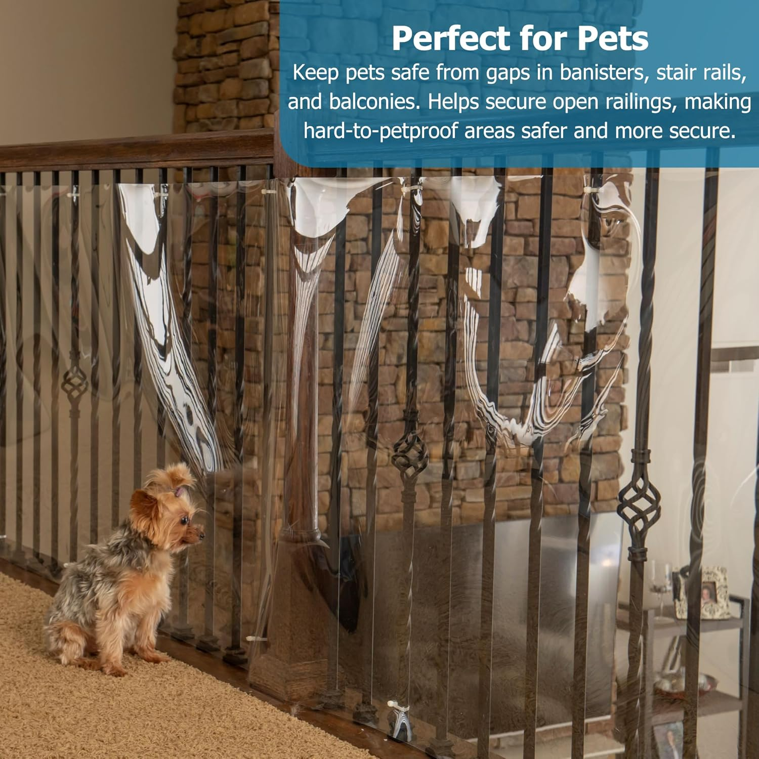 Cardinal Gates Banister Shield for Pets, 15' Roll Clear image number 5