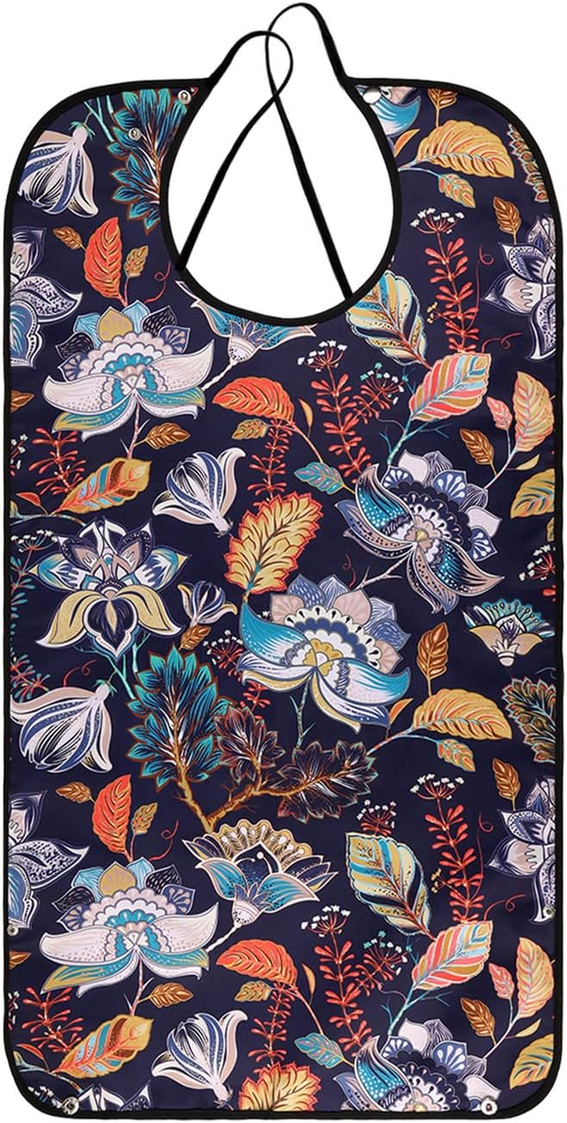 AIEX Adult Bibs for Eating Men Bow Tie Pattern Machine Washable Clothing Protectors with Crumb Catcher for Elderly Men