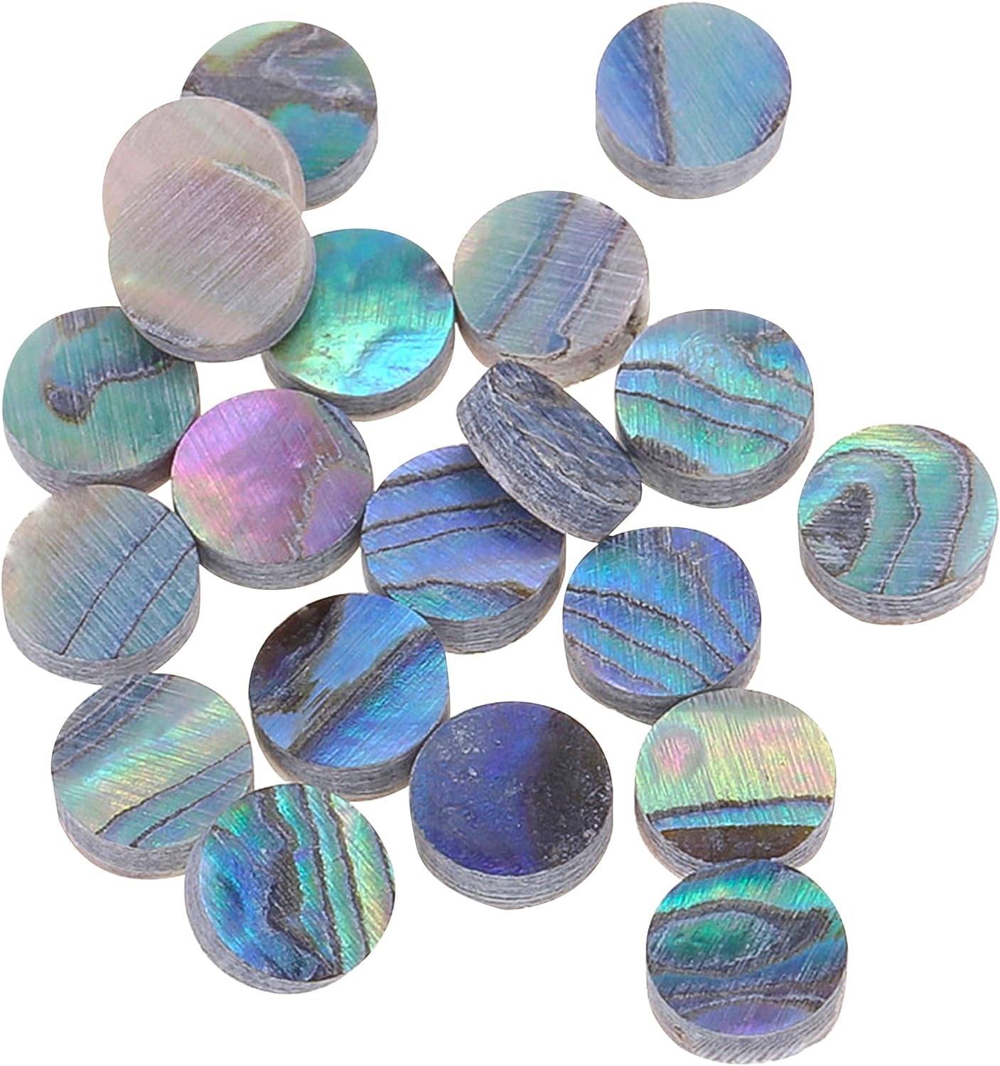 Musiclily Pro 4Mm Natural Paua Abalone Shell Guitar Fretboard Inlay Dots(Set of 20) - 6.35Mm image number 1