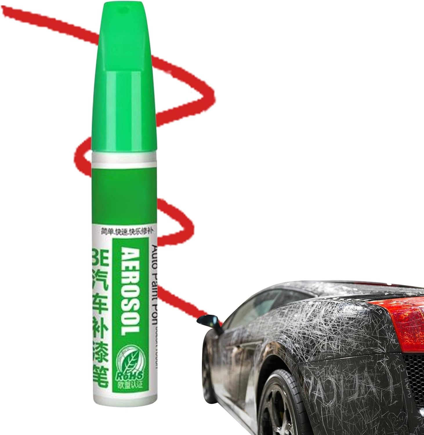 Paint Pen for Car,Scratch-Filling Automotive Touch up Paint Pen | 12ML High-Adhesion Quick-Drying Markers Weatherproof for Motorcycle Truck Wheel Rim Wood Art Crafts Furniture