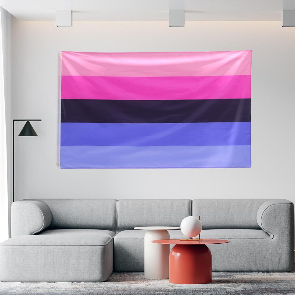 FLAGLINK Ominisexuality Pride Flag 3X5Fts - Pansexuality Omni Pride Banner image number 1
