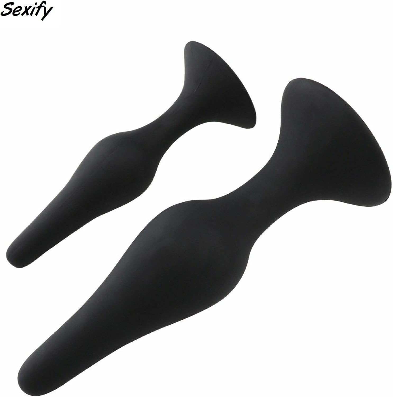 Anal Plug Trainer Anal Butt Plugs Beginners Starter Set for Women and Men Anal Dildo Beads Plugs Trainer 4 Piece Silicone Set Adult Sex Toy (Black)