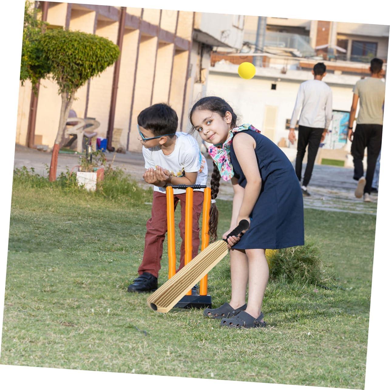 FOYTOKI 1 Set Bat Cricket Set Baseball Bat Foam Cricket Bat Cricket Bat Starter Interactive Baseball Kit Foam Baseball Stick Sports Baseball Kit Sports Bat Portable Bat for Baseball Eva image number 3