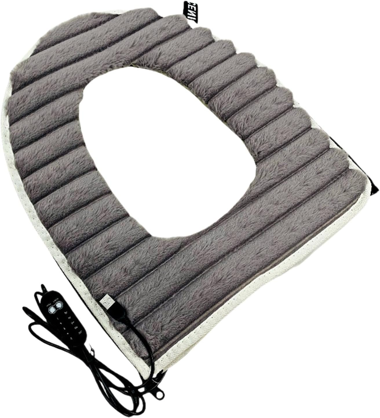 USB Heated Toilet Seat Cover | USB Powered Toilet Seat Cover | Soft Electric Heated Toilet Seat Cover, USB Powered Toilet Seat Warmer with Adjustable Temperature