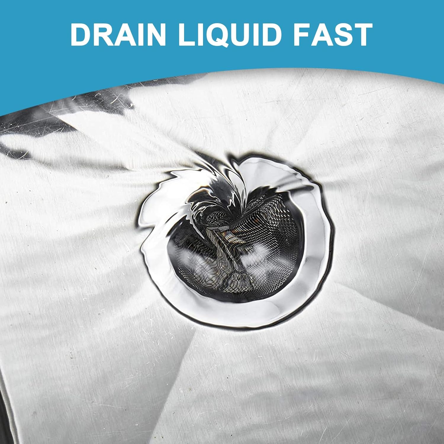 Drainage Filter, 75Mm Stainless Steel Sink Filter, 2 Pcs Fine Mesh Sink Strainer for Kitchen Bathrooms image number 6