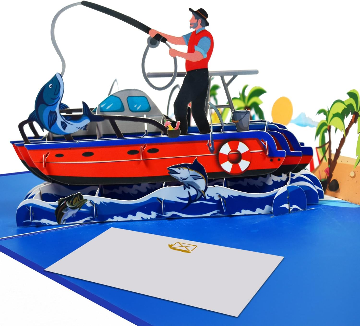 Magic Ants Happy Father&rsquo;S Day Card - Pop up Fathers Card - 3D Pop up Fathers Day Card - Handcrafted 3D Pop up Greeting Card for Him - Father&rsquo;S Day Love Card - Birthday Card for Dad (Beer for Dad)