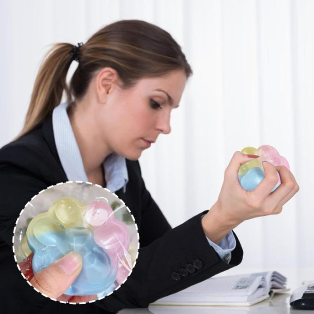 RUOXGZP 2PSC Cat Paw Squeeze Toys, Silicone Taba Big Cat Paw Squeeze Toy, Cute Soft Multicolor Cat Paw Squishys Sensory Toy, Stress Relief Slow Rebound Cat Paw Stress Balls,For Autism & ADHD Children image number 4