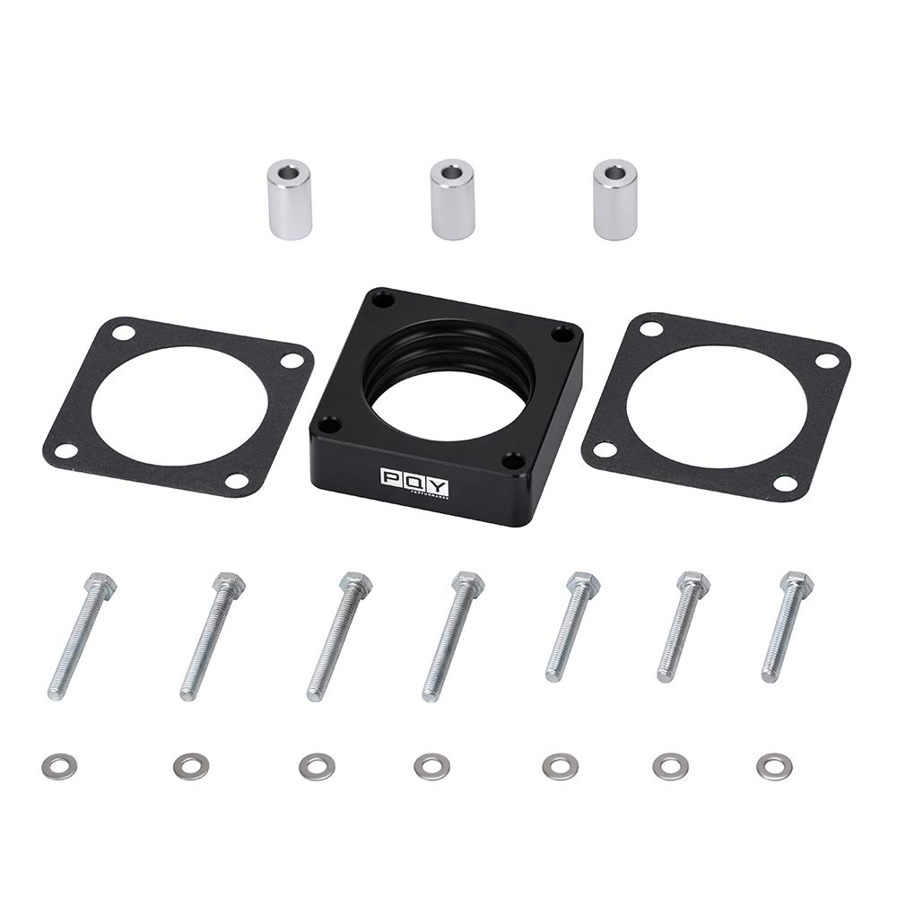 Throttle Body Spacer Compatible with 91-06 Jeep Wrangler TJ YJ LJ Cherokee XJ 2.5L/4.0L Engine Gas MJ W/Gasket 1" Raise Manifold Carb Red