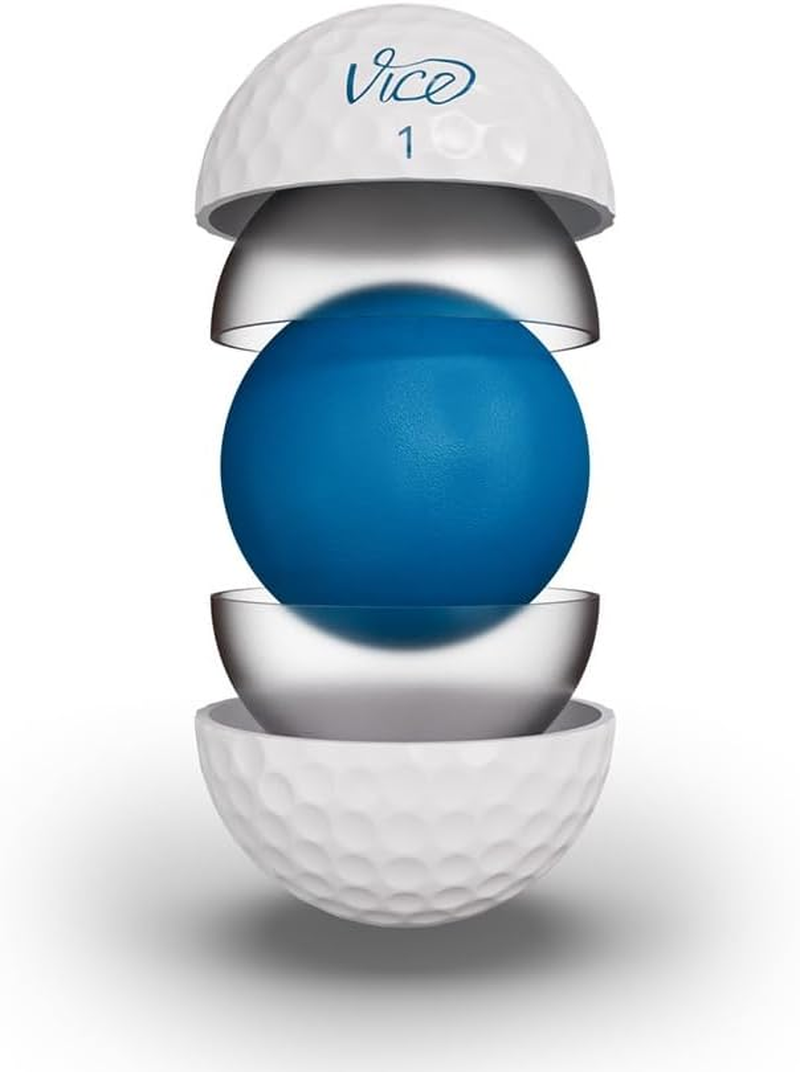 Vice Golf Tour White 2020 | 12 Golf Balls | Features: Excellent Short Game Spin, Straight Trajectory, Soft Feel | Profile: Designed for Casual Golfers