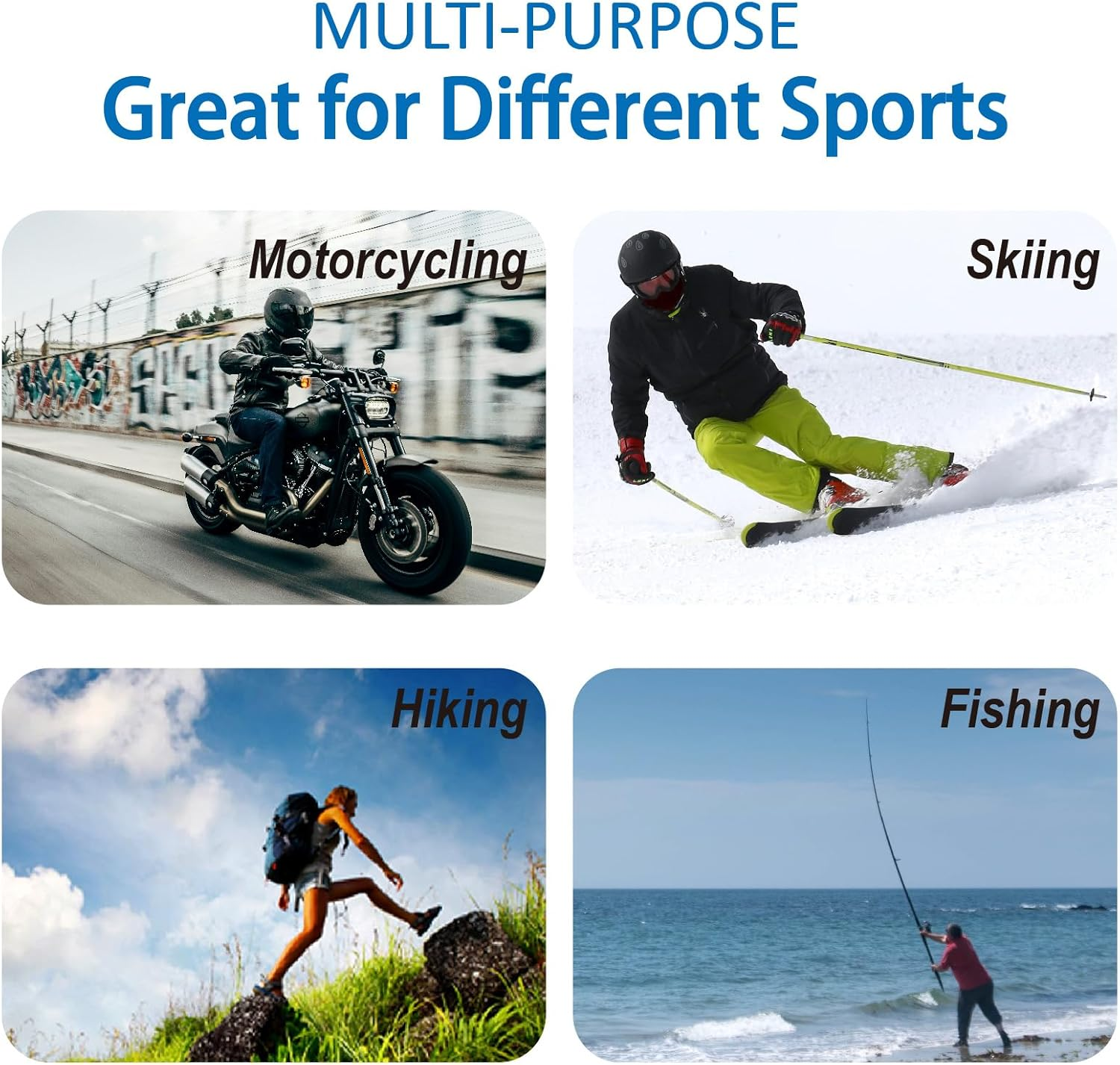 Bay Breeze Balaclava Ski Mask for Winter Outdoor Activities, Thermal Face Cover, Windproof Neck Warmer for Skiing, Snowboarding, Motorcycle Riding, Cycling, UV Protection image number 4