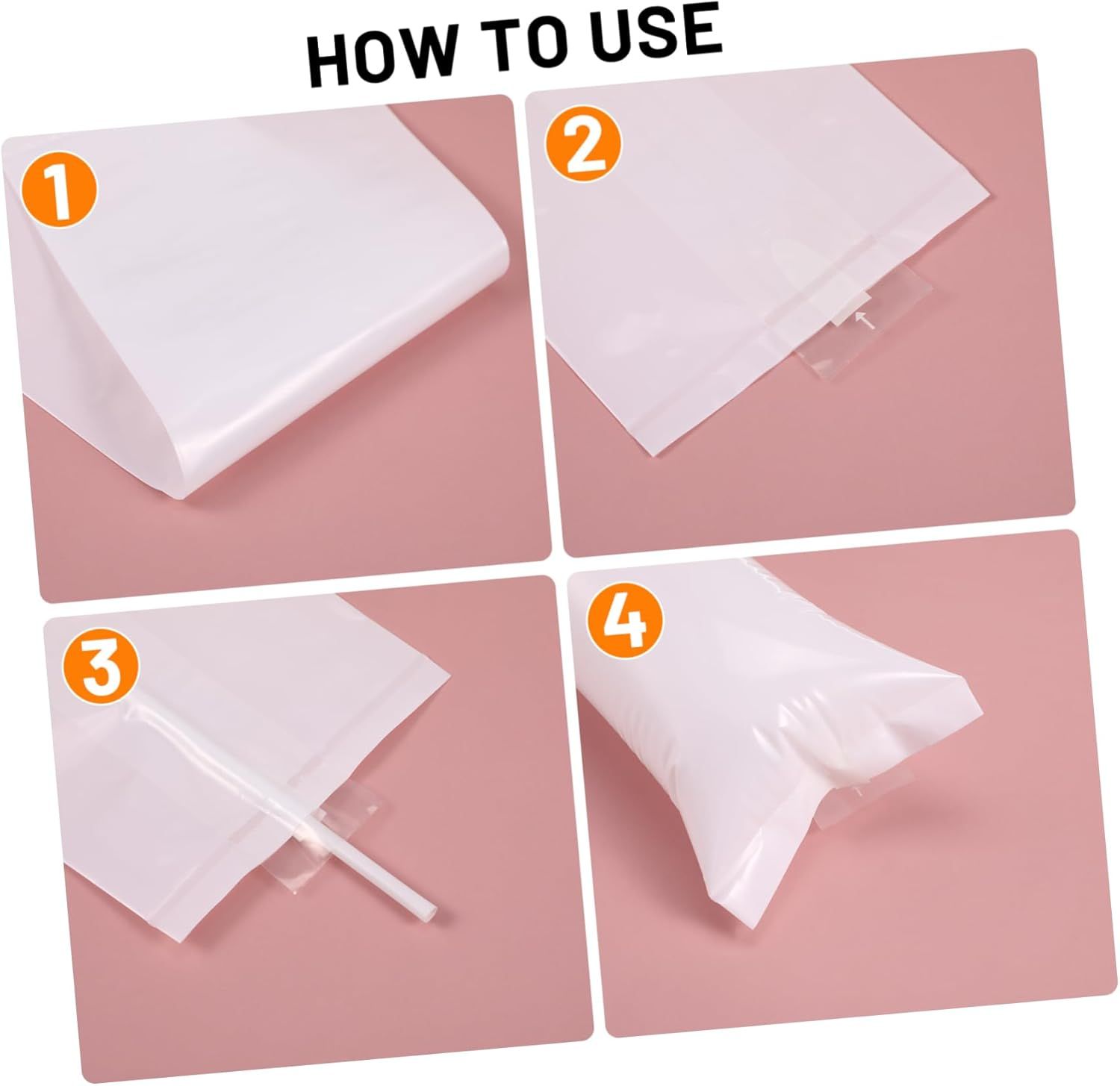 WOONEKY Inflatable Cheering Sticks and Noisemakers Thickened PVC Material Concert Party Sports Event Cheering Accessories 24Pcs White Black for Outdoor Fan Support image number 3