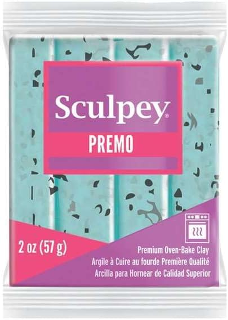 Polyform Premo Sculpey Polymer Clay 2Oz-Turquoise Granite (PE02 5036) image number 2