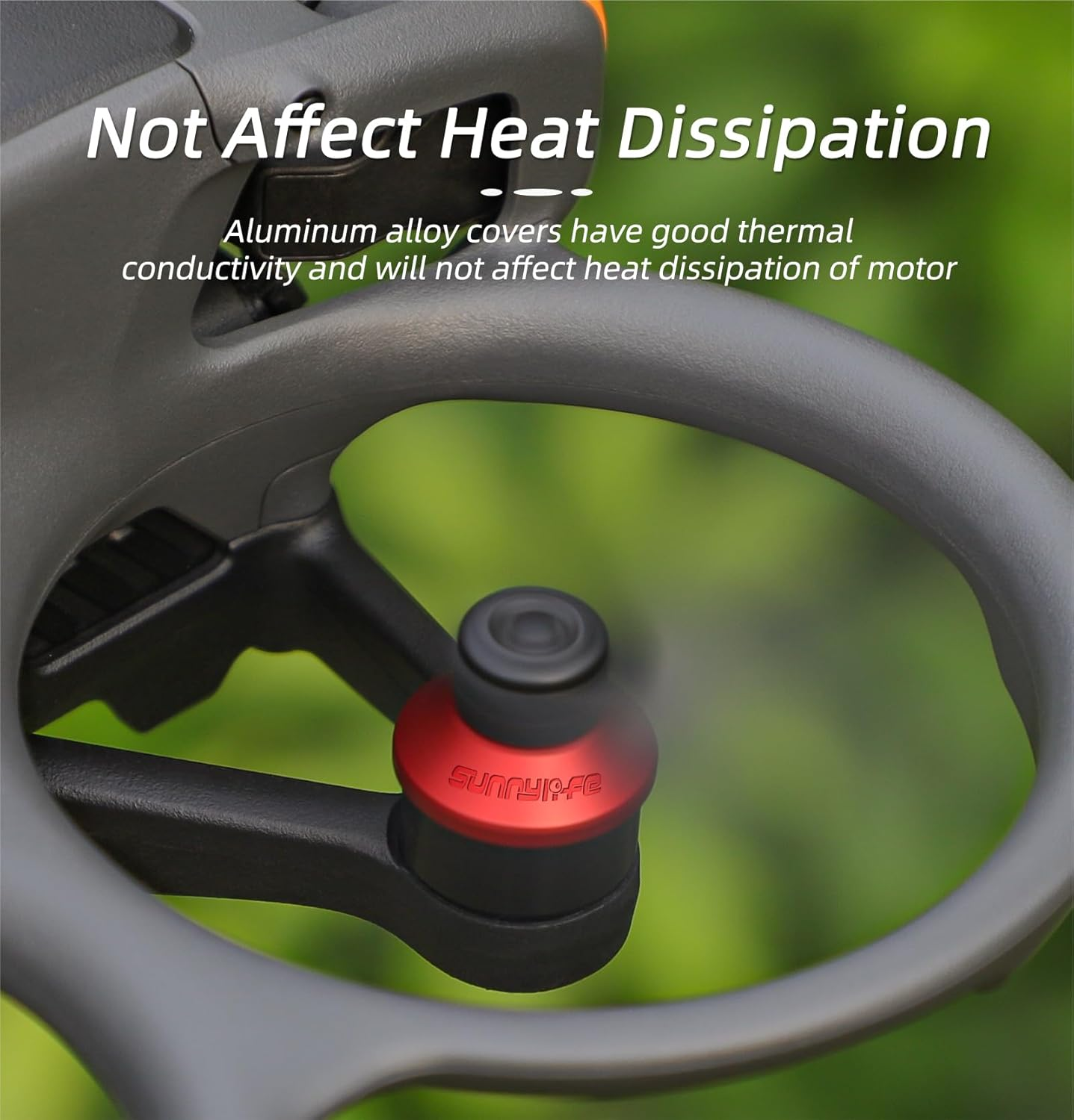 Motor Cover for DJI Avata 2，4Pcs Aluminum Alloy Dustproof Waterproof Protective Motor Cover Cap for DJI Avata 2 Drone Motor Cover,For DJI Avata 2 Drone Accessories (Red) - Red image number 5