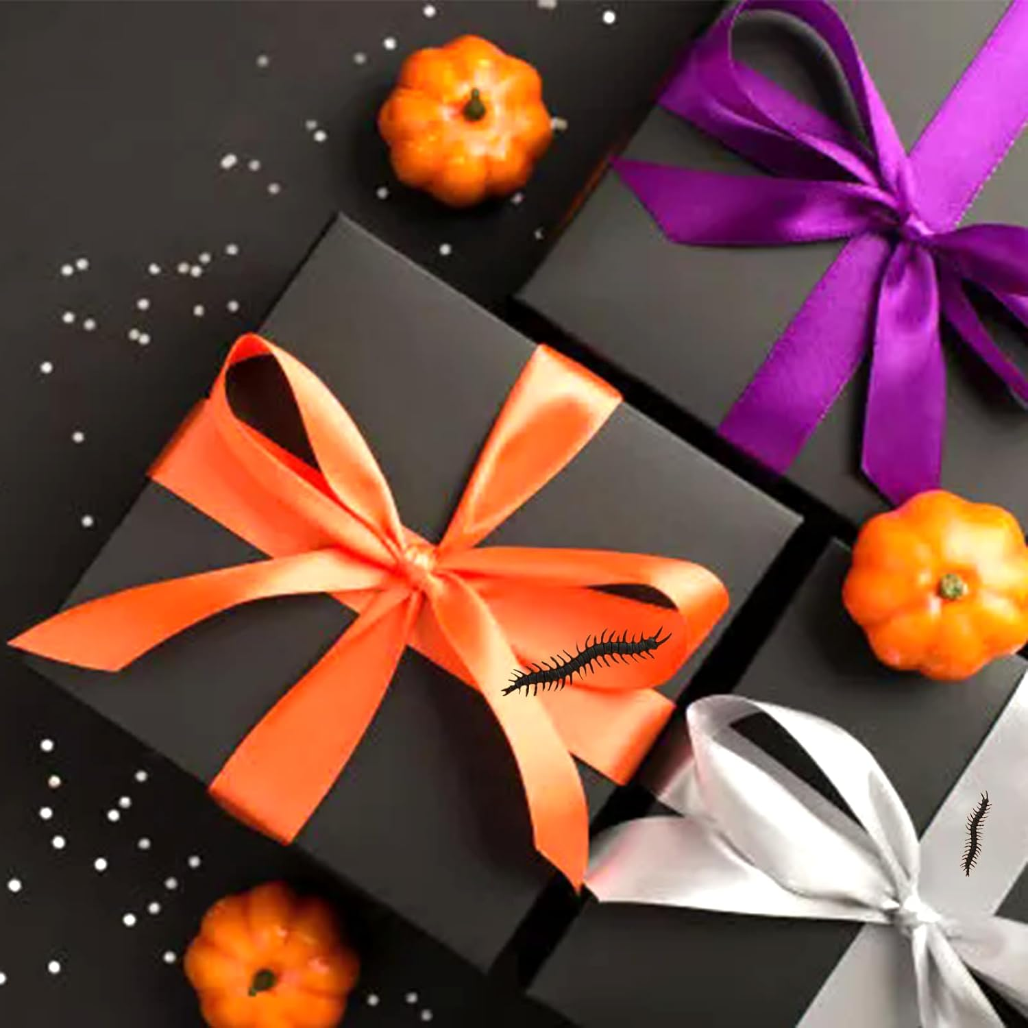 40 Sheets Black Wrapping Tissue for Gift Bags Decorations Crafts DIY Recyclable Black Tissue Paper Bulk, 14 X 20 Inches Packaging Paper - Black image number 2