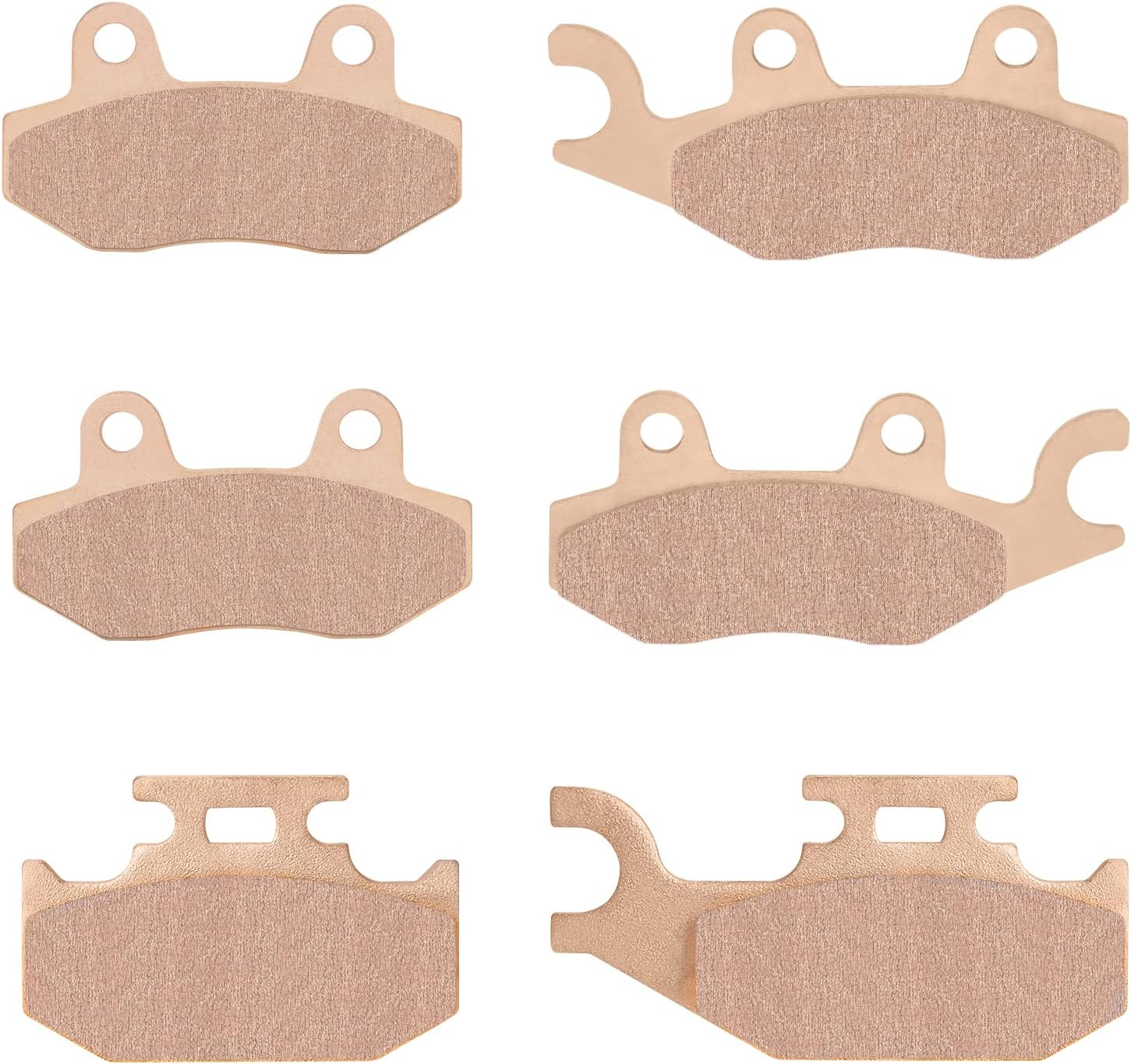Front & Rear Sintered Brake Pads Set for Yamaha Raptor 700, 700R, Raptor 700 SE 2006, 2007-2012, 3 Sets Front and Rear Brake Pads image number 2