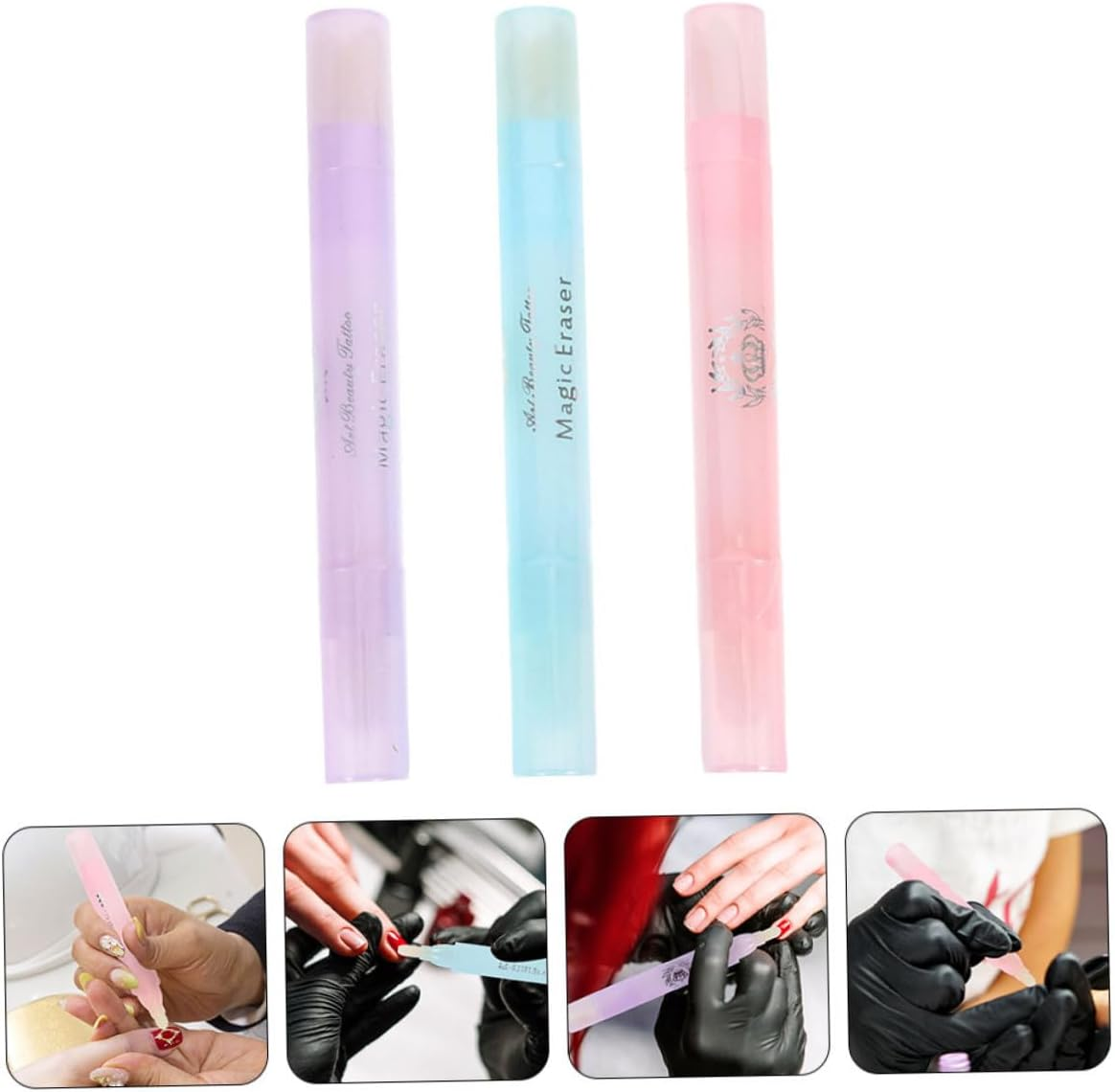 TOPPERFUN 3Pcs Nail Polish Cleaning Pens Manicure Accessory for Precision Edging Easy Correction Removal of Nail Polish image number 6