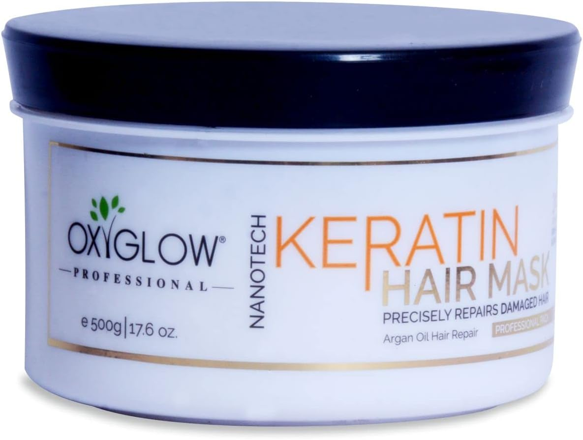 Oxyglow Keratin Hair Mask for Dry and Damaged Hair, 500 G