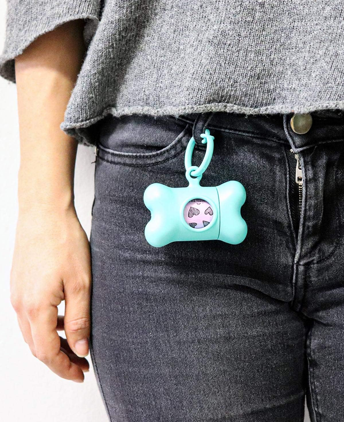 United Pets Bon Ton Nano Chrome Dispenser for Small Dogs - Includes 10 Biodegradable Bags - Gold - Silver image number 3