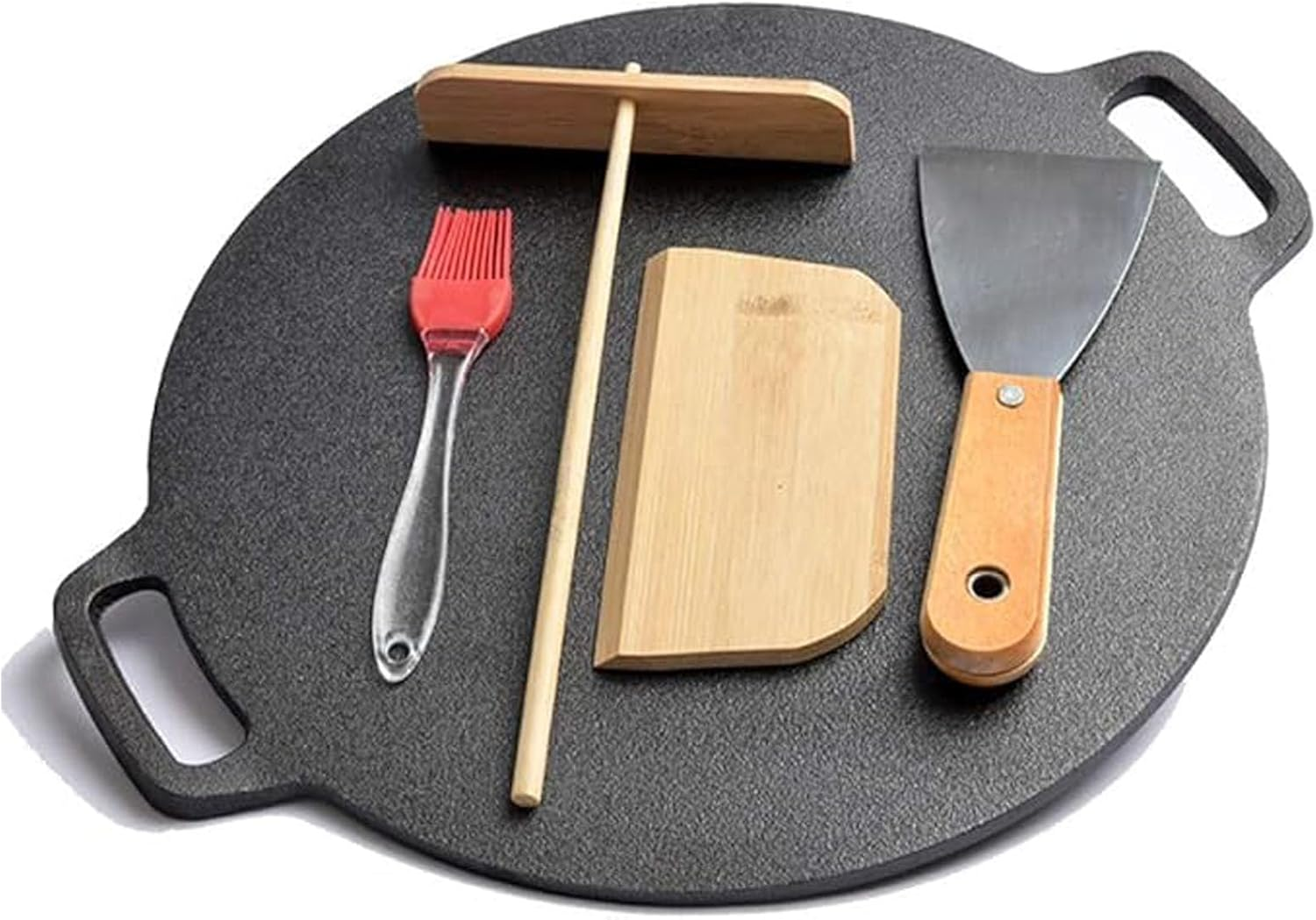 Korean Style BBQ Grill Pan for Stove Top, Camping and IH, 10" round Griddle with Double Bottom, Non-Stick Coating Frying Pan image number 5