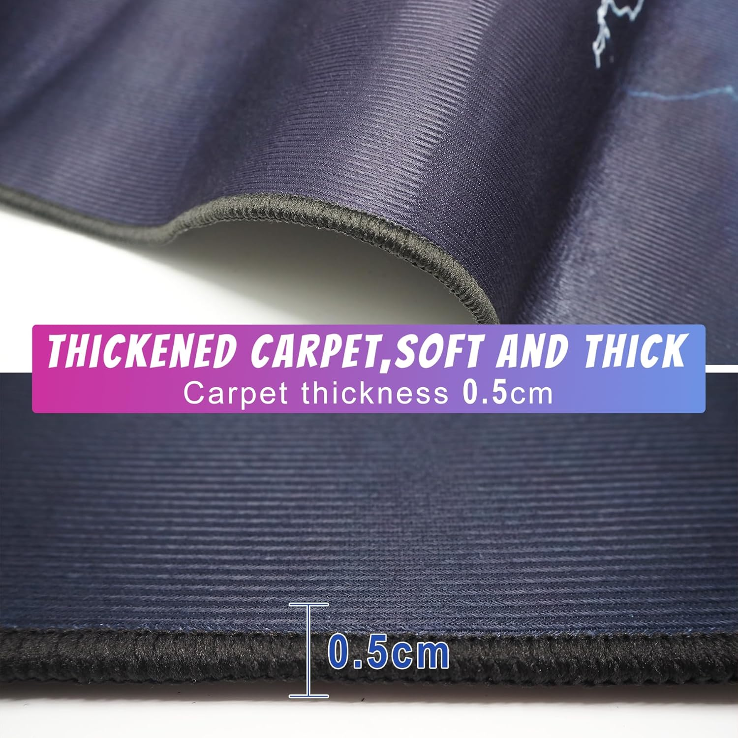 Gaming Rug for Game Room, Non-Slip Colorful Play Mat for Playroom, Gamer Controller Gamepad 3D Print Floor Carpet Activity Centerpiece Area Rugs for Boy Girls Teen Room Decor (Color 2, 120X160Cm) image number 2