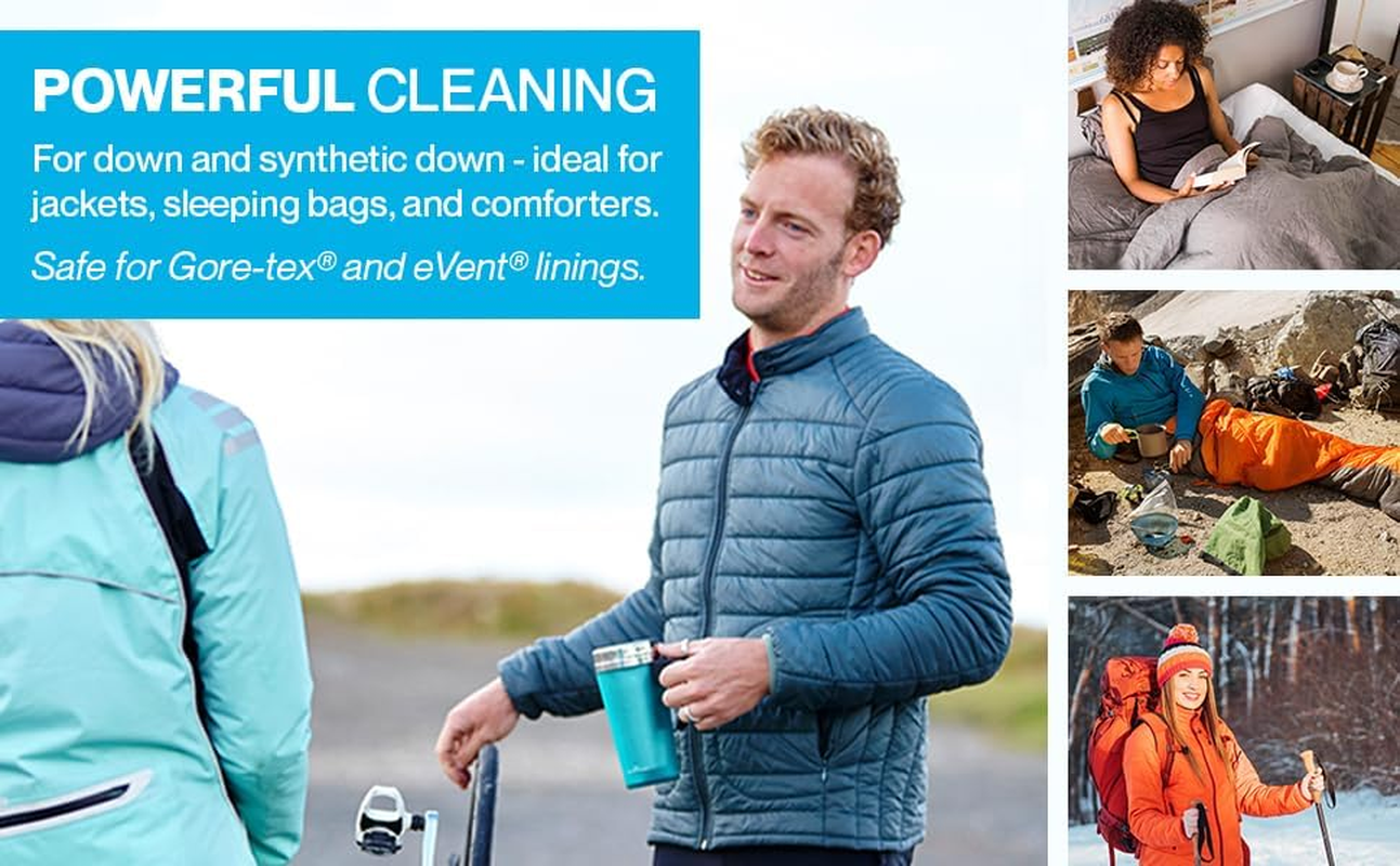 Grangers Wash and Repel down Care Kit, White/Blue, 300 Ml image number 1