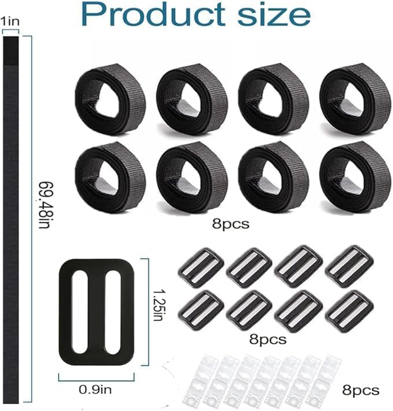 Pool Solar Cover Reel Attachment Straps Kit, 24Pcs Pool Solar Cover Reel Attachment Straps Kit, Swimming Pool Solar Blanket Cover Reels Straps Solar Blanket Straps