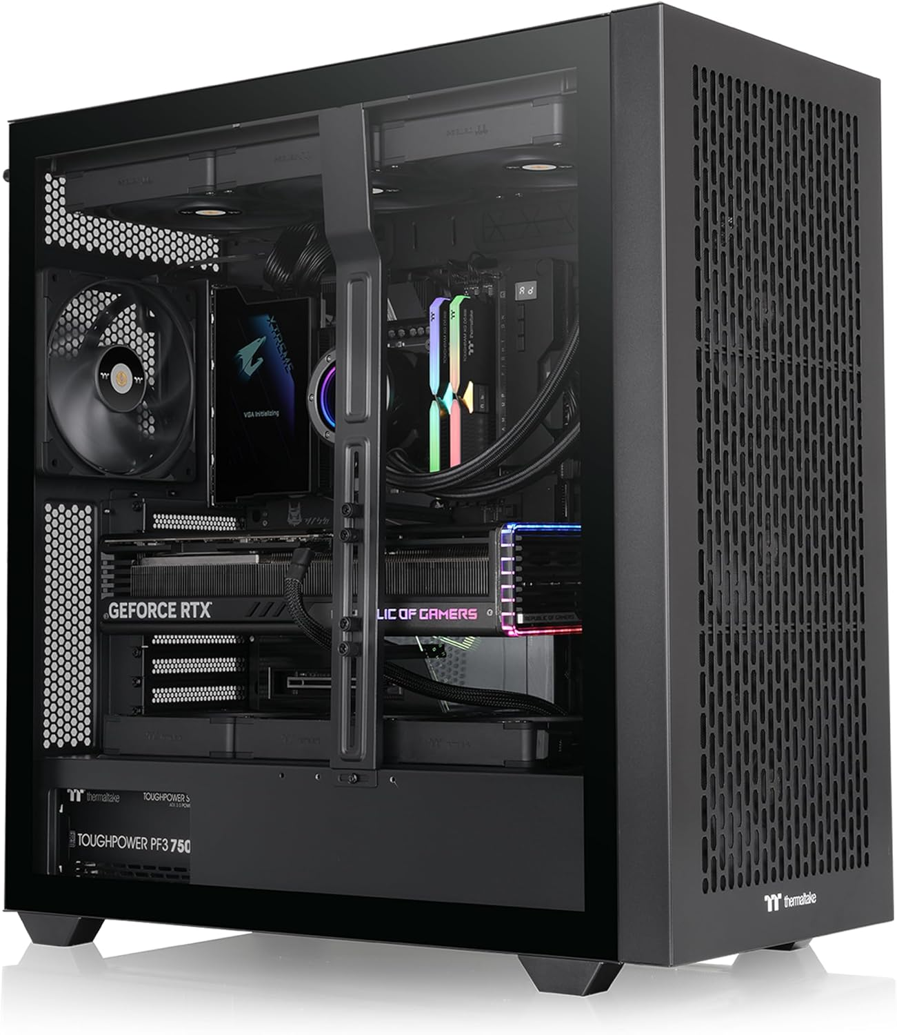 Thermaltake AX500 Tempered Glass Full Tower Case Black Edition, CA-11D-00F1WN-00 image number 2