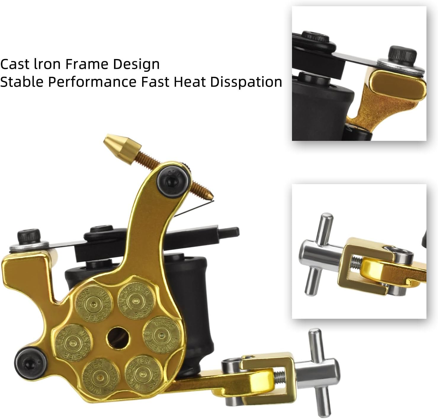 ATOMUS 10 Wrap Coil Tattoo Machine for Lining - Zinc Alloy Body Precision Tattoo Gun for Artists image number 3